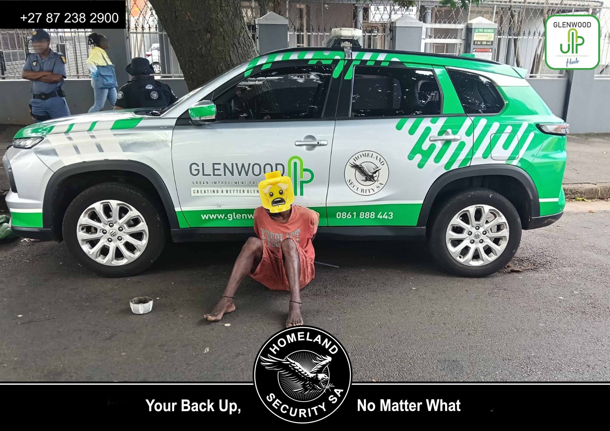 Hubcap Thief Caught In the Act