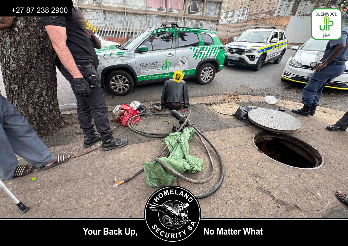 Cable Theft Suspect Caught in Manhole – Homeland Security SA